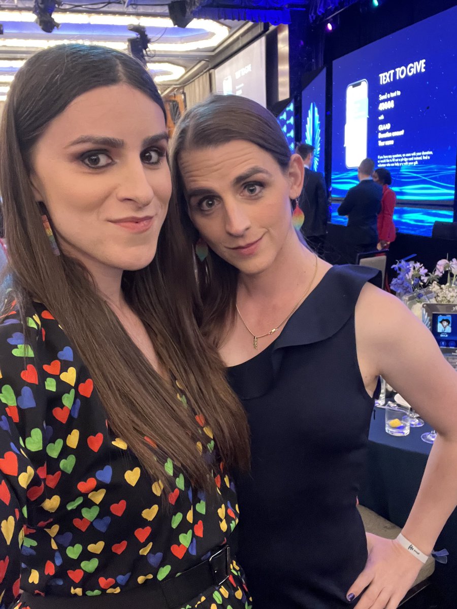 ErinInTheMorn's tweet photo. GLAAD Media Awards with Zooey tonight. We are going to change the world and make it a better place for trans and queer people.

And that fight starts with representation. People need to see people like themselves in the world fighting for them.

We will never stop. https://t.co/KZ5gSzWe6N