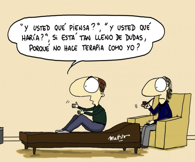SylviGigi's tweet photo. Paciente explica que aplaude constantemente para ahuyentar a los tiburones. El Psiquiatra,  usando la lógica, le cuestiona: ''No hay tiburones aquí''. A lo que el paciente defiende con su lógica: ''Entonces sí funciona''.
#Psicologia https://t.co/nsE94CugWO