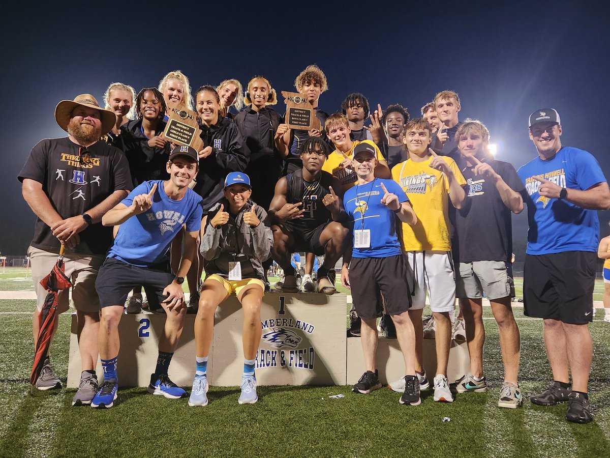 🏆🏆 DOUBLE DISTRICT CHAMPS!!! 

Today was an awesome day, and we can't say enough about how awesome our athletes did today!! Two team titles, many PRs, and even more Sectional qualifiers!!

This is just the beginning!! Next stop is Sectionals!!

<a href="/FHVikings/">Howell Vikings</a>