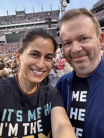 boazweinstein's tweet photo. Having a blast watching our daughters sing every lyric tonight in Philly. Did you know that @taylorswift13 invests in discounted closed end funds? You think I’m kidding, but her father Scott told me so! For many reasons, it’s hard not to be a Swifty. https://t.co/Mxili9xI8f
