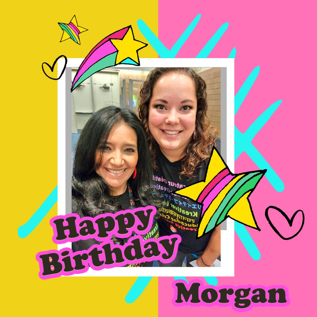 🎈We had Birthday Twins Today !! Happy Birthday to one of my favorite 'AMIGAS' LOVE YA MORGAN xoxo @Ms_Morgan15 @misty2shea @MyEdTechLife @EdTech_Heather @wilthomas3 @ClaudioZavalaJr #AdobeEduCreative #Adobelife 🪅🎉🎊🎂