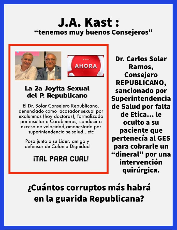 patriotas?
<a href="/joseantoniokast/">José Antonio Kast Rist 🖐️🇨🇱</a> 
<a href="/udipopular/">UDI</a> 
<a href="/RNchile/">Renovación Nacional 🇨🇱</a> 
<a href="/evopoli/">Evolución Política</a>