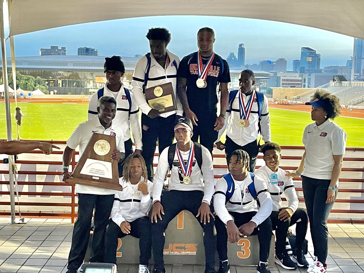 DuncanvilleISD's tweet photo. CONGRATULATIONS to the 2023 Texas UIL 6A Boys Track &amp; Field STATE Runner-Up, Duncanville Panthers! 

📊 Results » https://t.co/hEWGAR0BzT https://t.co/Re26eHy2iQ