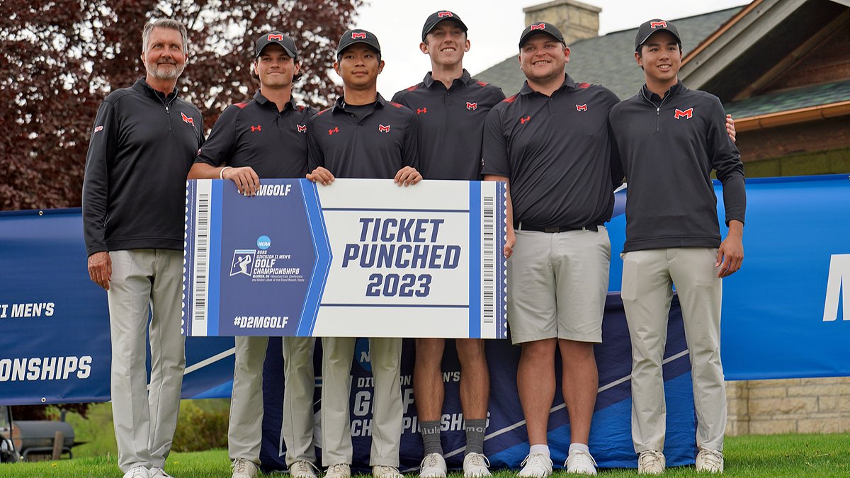 ⛳️With a third-place finish at the Midwest/Central Regional, the Saints men's golf team punched its ticket to the 2023 NCAA Division II National Championships at Avalon Lakes CC in Warren, Ohio! 🐾⛳️#BigRedM @MaryvilleMGolf Story🔗- bit.ly/3pJiIBm