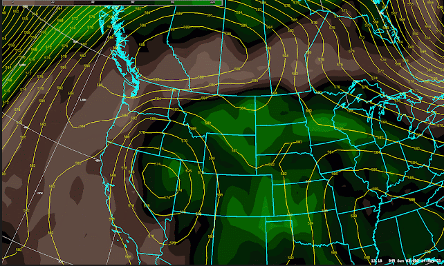 NWSSpokane's tweet photo. A strange, and odd weather pattern is about to play out over the next several days.  In this new blog post we talk about what this will mean as we head into next week, and how the pattern ties into Canada and their active wildfires.  https://t.co/ypqo1xYCFL #wawx #idwx https://t.co/gNtClTxfj9