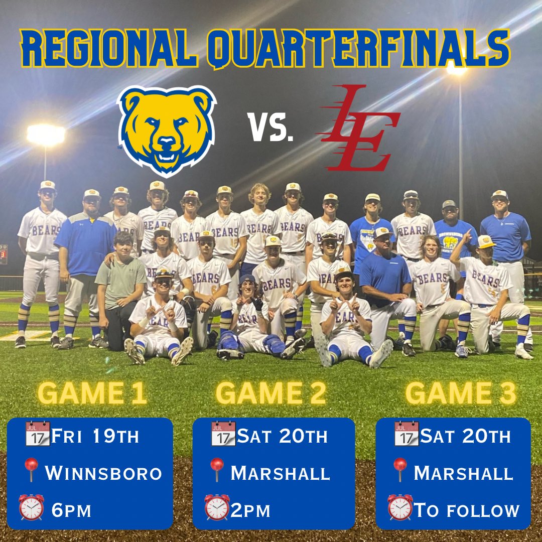 Brownsboro High School Baseball on Twitter "🚨Round 3 Info🚨