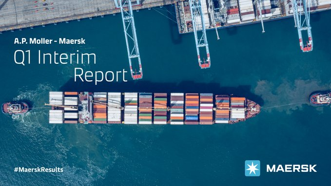 JonasHans0's tweet photo. 📢Maersk delivered a solid financial performance in line with expectations in Q1 2023. Continued destocking and easing of congestions implied lower volumes across all segments. The full-year guidance remains unchanged. Read more: https://t.co/7pyZu84irX… #maersk #maerskresults https://t.co/Yt10j9uYzx