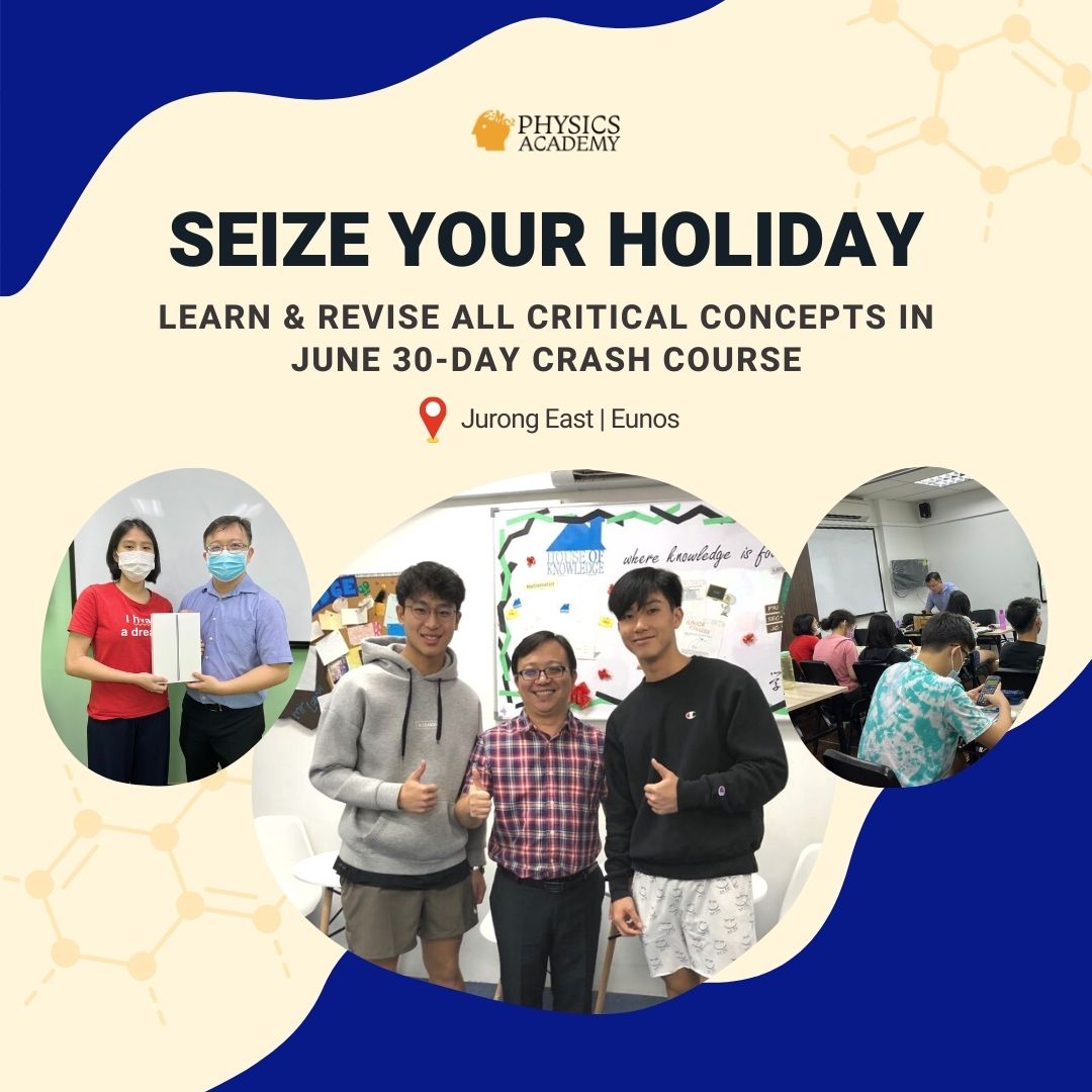 Don’t miss out this last golden chance to join our 30-day June Crash Course. Our Award-Winning Tutor & Founder Mr. Bryan Lai will personally coach your child so they can relearn and revise all concepts! physicsacademy.sg/june-crash-cou… #physicsacademysg #juneholiday #physicstuition
