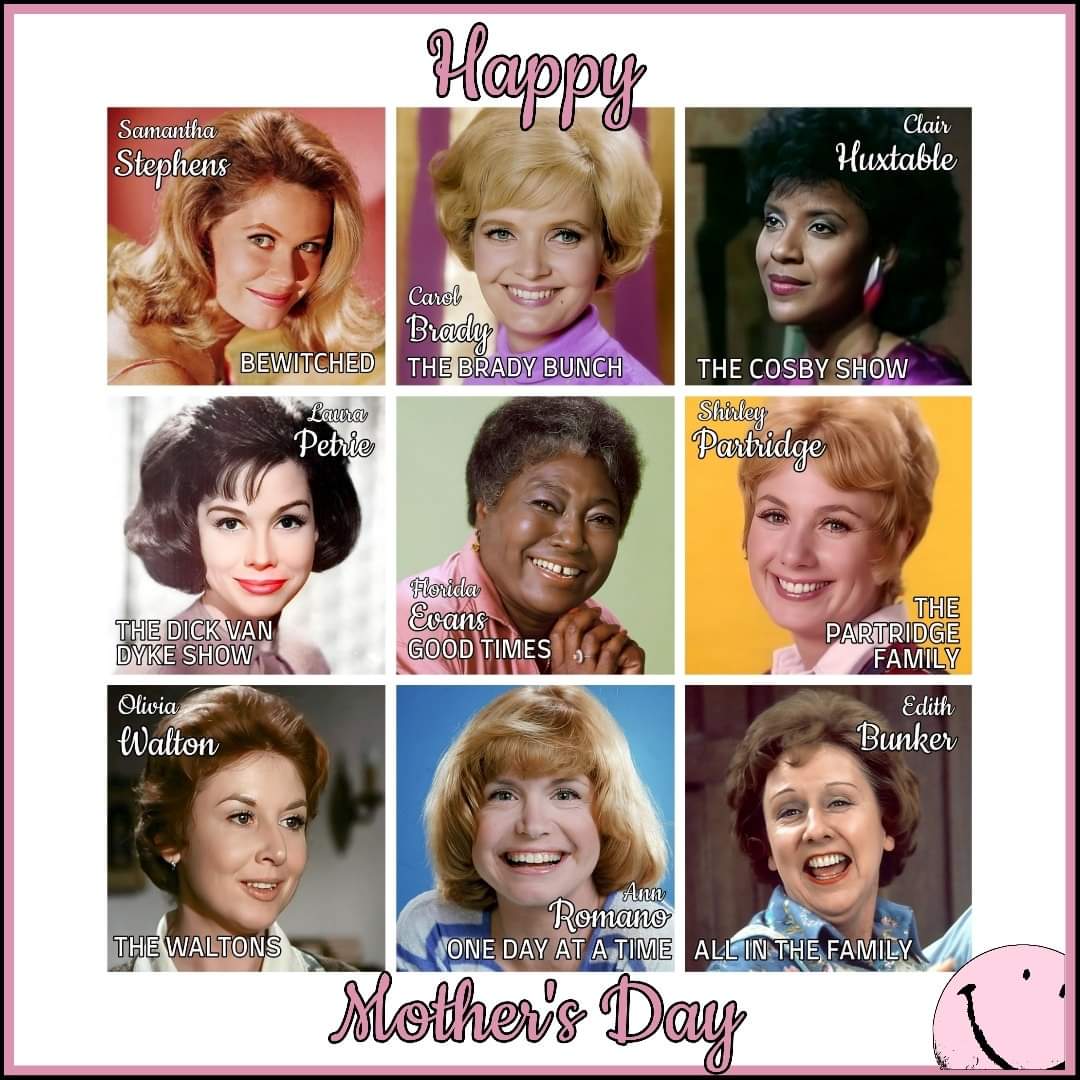 🌷HAPPY MOTHER'S DAY! Here's some of the TV moms Generation Jones grew up with. Who are your favorites?
#happymothersday #1960s #1970s #1980s #bewitched #thebradybunch #thecosbyshow #thedickvandykeshow #goodtimes #thepartridgefamily #thewaltons #onedayatatime #allinthefamily