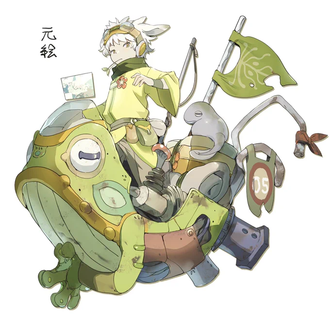 空気に馴染ませる基礎練習らくがき  反省点は作画コストが無駄に高くなったことです