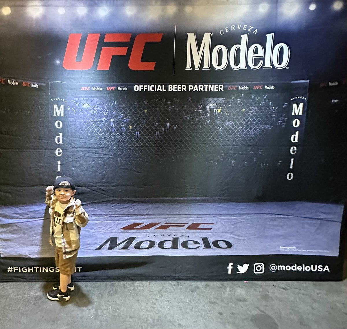TS_loves_MB's tweet photo. Had a blast at Kasons 1st @ufc #UFCCharlotte he got to show his muscles @ModeloUSA 💪 but it looks like he’s facing off so it’s even better! My little future fighter 👊 happy Mother’s Day to me ❤️ https://t.co/XUVMy35LpB