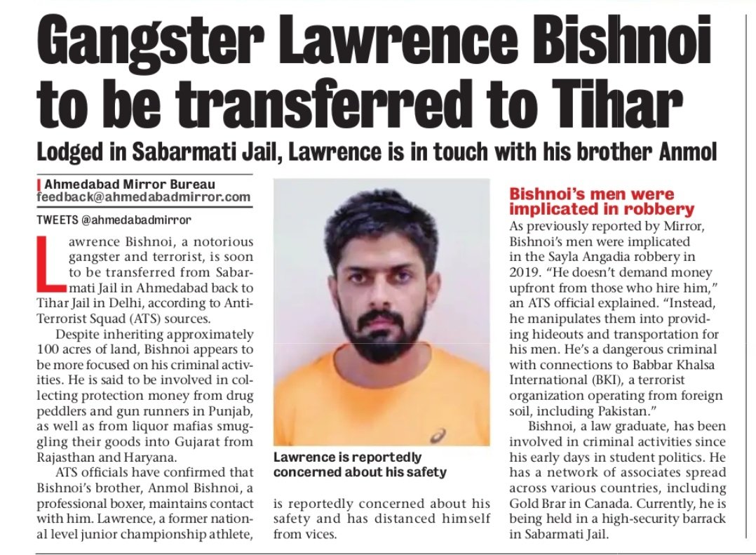 SukhadiaHarmesh's tweet image. #Gangster #lowrence  #story 
@NisargKaka @navgujaratsamay @ahmedabadmirror @GujaratPolice @dgpgujarat