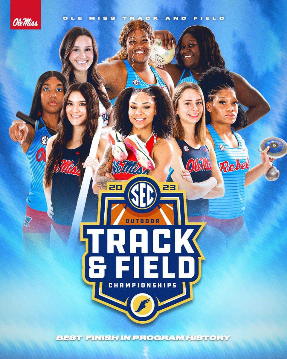 BEST. FINISH. EVER. 🔥 

The Rebel Women take 4th at the 2023 <a href="/SEC/">Southeastern Conference</a> Outdoor Championships!   

#HottyToddy