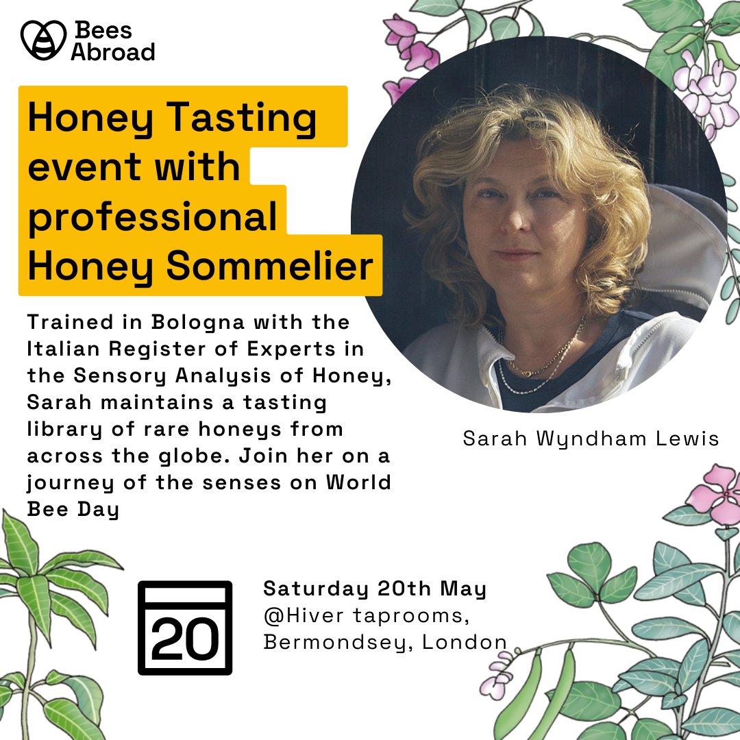 Learn about the depths and intricacies of honey with professional Honey Sommelier, Sarah Wyndham Lewis. Join us on Saturday 20th May, World Bee Day, at @HiverBeers in Bermondsey, London. A unique and unmissable event for anyone who loves real food. eventbrite.com/e/591247456057