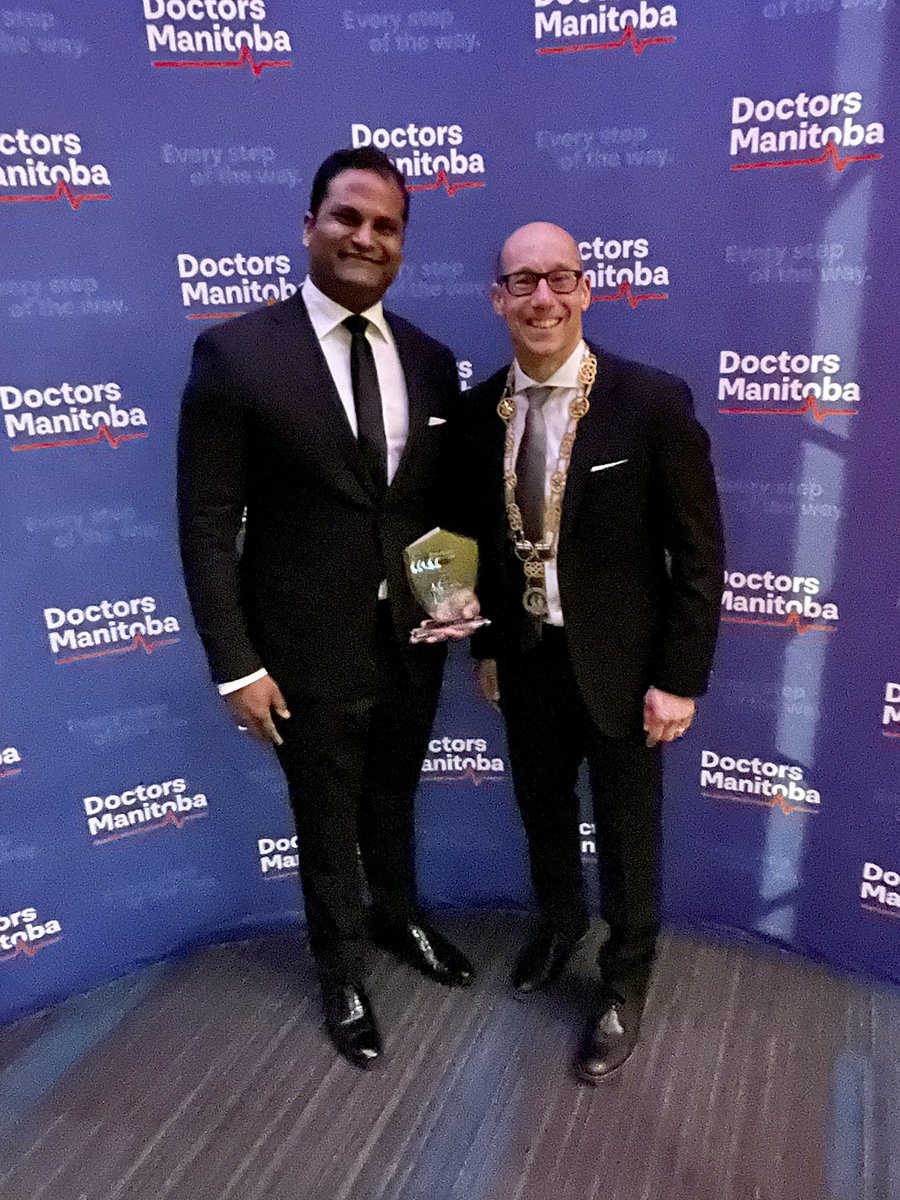 DoctorsManitoba's tweet photo. Resident of the Year Dr. Alwyn Gomez has a strong track record of innovative &amp; impactful research &amp; a passion for medical education! His ingenuity &amp; dedication to neurosurgery is truly impactful. #MBDocs https://t.co/edbjCCA2CK