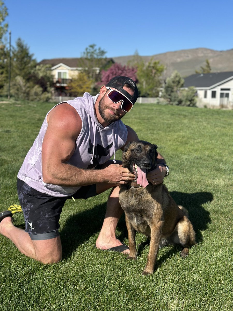 Trace Trainer on Twitter: "I took my boy Archie to the dog park today 🐕 💪🏼"