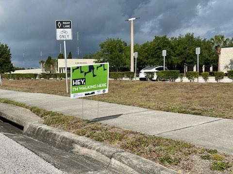 angelicadotcom's tweet photo. @MarMang__ Yes, obsessed!!! I used the Seattle VZ campaign as inspo to design these yard signs for Plan Hillsborough in Flordia. I am completely shocked the design/coms team got approval for the suggestive use of  “flock” 😂 https://t.co/KFXgTnPO1c