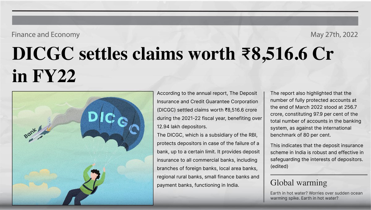 If your bank fails tomorrow, your deposits will be insured for up to 5 lakhs. How is this amount