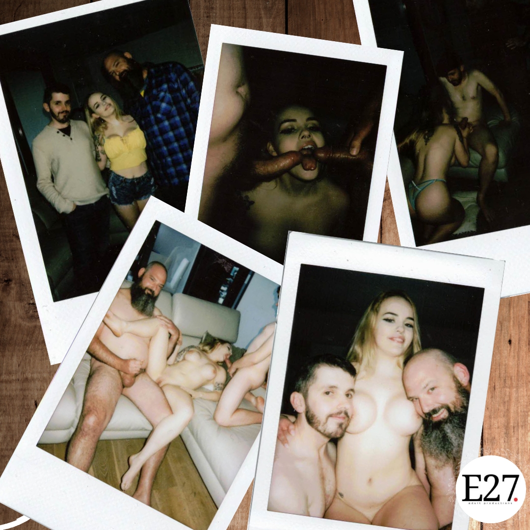 AdltEntertain27's tweet photo. @TaylorOzXXX1 was clever, bringing an Instax camera to the shoot with @ChanelWrightx and @CharlieDCharles. 

We got some fun "instant-photo" style images throughout the day. It took us a few to get the hang of the exposure, but they do give sense of the energy the room. https://t.co/lB2reuBA12