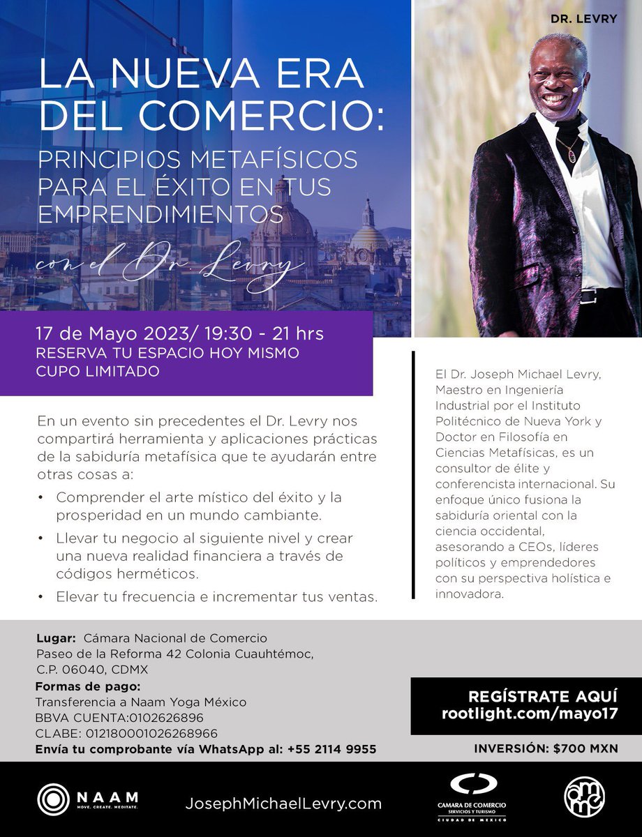 MarielAVPRO's tweet photo. Evento Miércoles 17 de mayo de 19:00 a 21:30 hrs Abajo encontrarás la liga para pago con tarjeta y/o los datos de transferencia bancaria. Te esperamos en éste increíble evento.  https://t.co/sZmFdo5FjX https://t.co/CEeh84hGzj