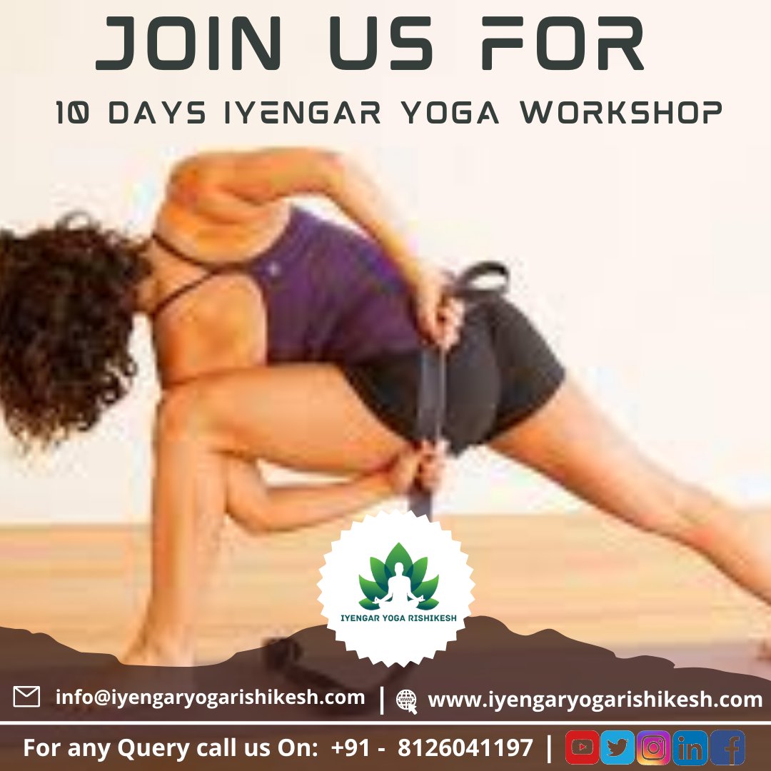 10 Days Iyengar Yoga Workshop in Rishikesh, India

in.pinterest.com/iyengaryogaris…

#iyengar #yoga #iyengaryoga #yogainspiration #yogapractice #yogalife #yogateacher #bksiyengar #yogaeveryday #hathayoga #asana #yogalove #namaste #yogaeverywhere #iyengarmethod #yogaiyengar #iyengaryoga