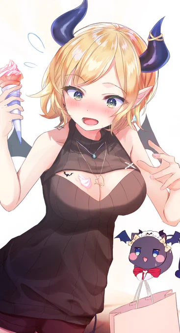 「わわっ!服が汚れちゃう!!」  #しょこらーと
