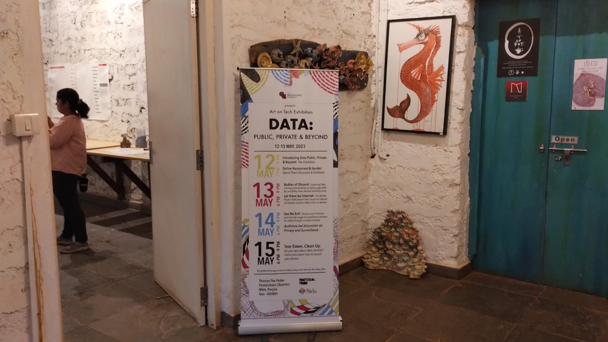Day 3 of Data: Public, Private and Beyond .
We have art on technology from various individuals across India. If you are in #Goa come join us for this event today