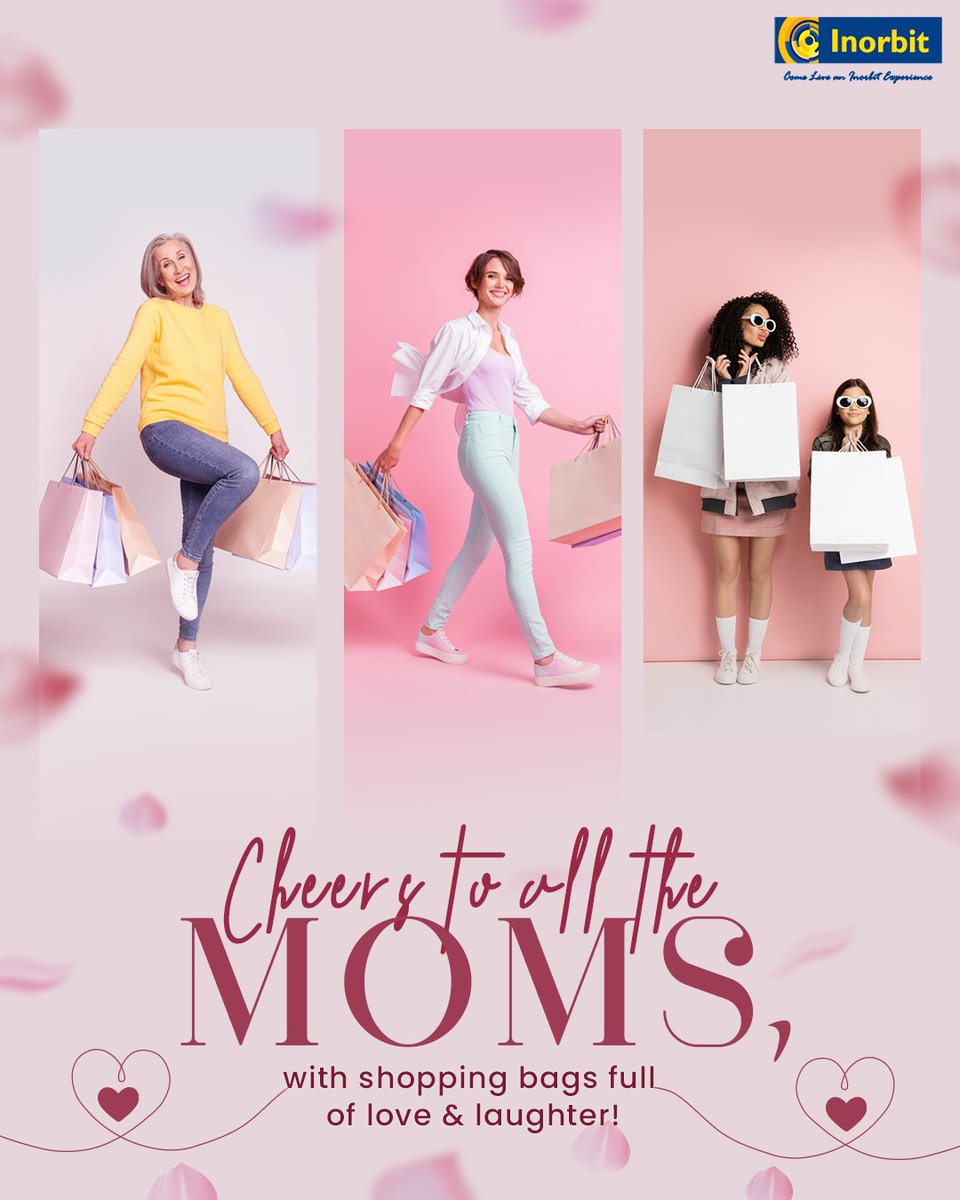 Sending heartfelt wishes on this Mother's Day from Inorbit Mall!

Celebrate the extraordinary bond with your mom amidst a day filled with love, laughter, and unforgettable moments.

Make this Mother's Day truly special, because you deserve nothing less.

Happy Mother's Day!💐✨