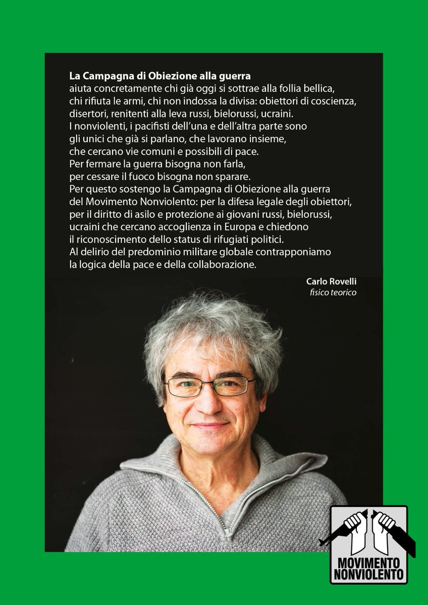EsmeraldaMori1's tweet photo. Io sto con @carlorovelli #controlaguerra https://t.co/Z6Zep1ivti