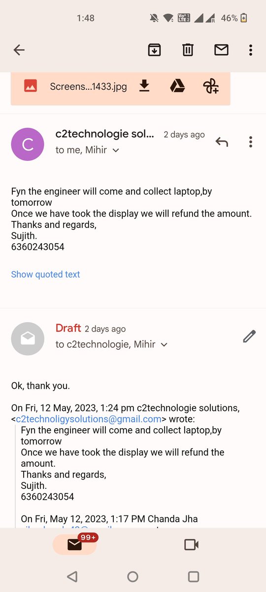 Dreamer30718401's tweet photo. am I not getting a resolution to my complaint that I submitted online? But no action is being taken, even though they should be giving me a new laptop or fixing my laptop. I don't comprehend the methods used to handle customers. @HPIndia #hpscam https://t.co/CLp0C8uws5