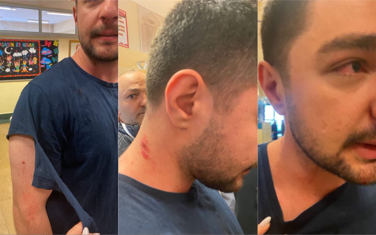 sendika_org's tweet photo. Canlı Blog | İstanbul Fatih'teki Neslişah İmam Hatip Ortaokulu’nda AKP’li müşahitler seçmenlerle birlikte oy kabinine girmek istedi. Konuya ilişkin tutanak tutturan TİP üyesi, AKP’li müşahitler tarafından darp edildi

#Seçim2023 

[📷:@ilerihaber]

https://t.co/TTcp1E1NPq https://t.co/ArSkXIxdVu