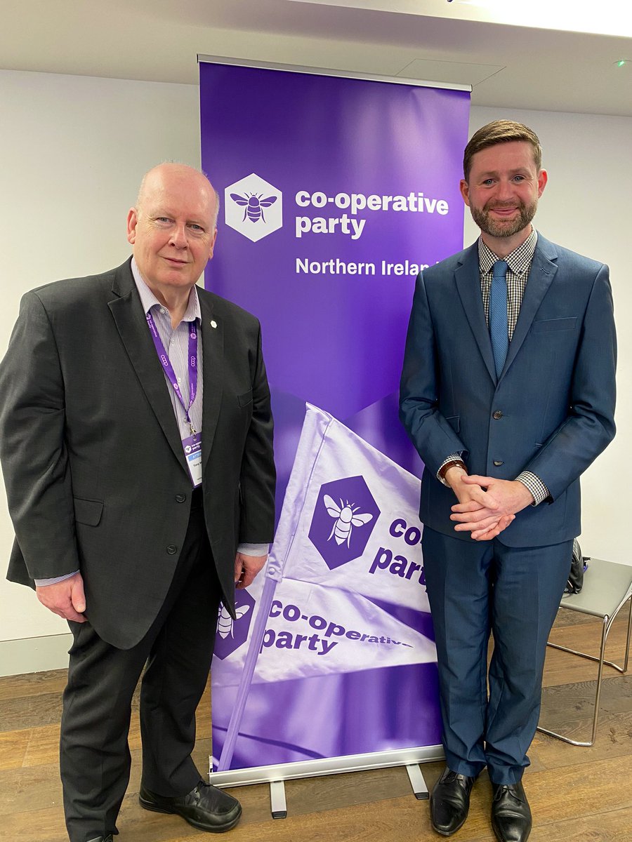 JimfromOldham's tweet photo. Great to join fellow co-operators in Belfast for the Northern Ireland Party conference 🐝

Some really great ideas for growing cooperation across the economy and society #keepcooperating https://t.co/RLPt7djhoE