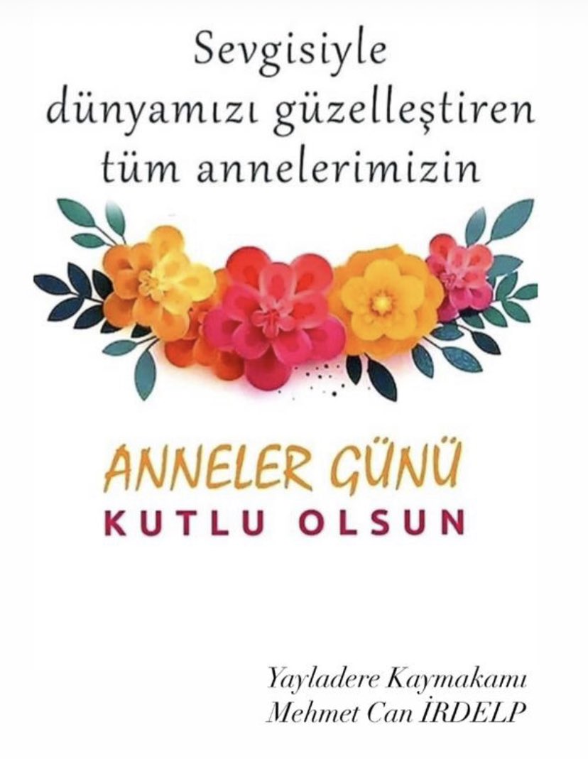 Başta şehit ve gazi anneleri olmak üzere fedakarlığın simgesi ve toplumumuzun mimari tüm annelerimizin Anneler Günü Kutlu Olsun. 💐

#14Mayısannelergünü