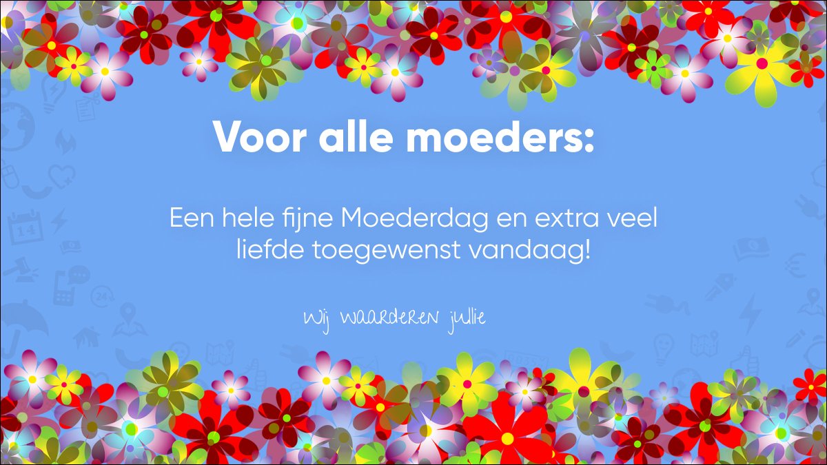 Wij van Easyswitch.nl wensen alle moeders een fijne Moederdag! Als bedrijf kunnen wij ons goed vinden in alle moeders, want ze steunen en helpen je altijd.

Hulp nodig of geïnteresseerd in een vergelijking? Kijk dan snel op onze website bit.ly/3o277gv.