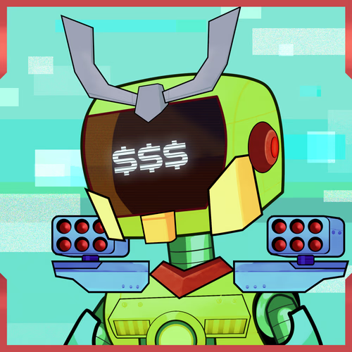Str8ShootR808's tweet photo. Just picked up this one..I'm calling him "MONEY" for obvious reasons baby!! #WorldOfTings #RogueBot #BubbleGunGang #NFT #4Life https://t.co/YPCB9epWa4