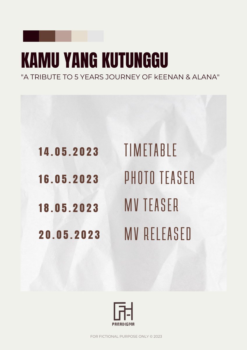 ㅤ 
     Tribute to 5 years journey
     of Keenan &amp; Alana

     “𝙆𝙖𝙢𝙪 𝙮𝙖𝙣𝙜 𝙆𝙪𝙩𝙪𝙣𝙜𝙜𝙪”
     Official Single

     TIMETABLE —
ㅤ