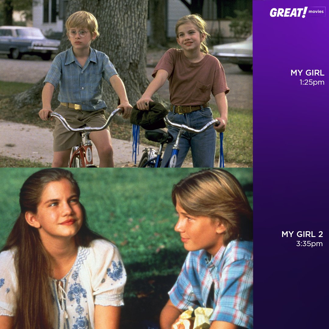 Grab the tissues and get ready for My Girl and My Girl 2 back to back, today on #GREATmovies 😭