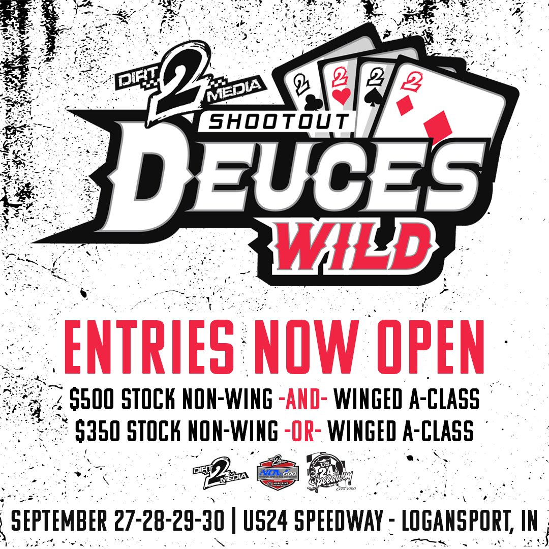 𝗧𝗛𝗘 𝗥𝗜𝗖𝗛𝗘𝗦𝗧 𝗪𝗘𝗘𝗞𝗘𝗡𝗗 𝗜𝗡 𝗠𝗜𝗖𝗥𝗢 𝗦𝗣𝗥𝗜𝗡𝗧 𝗥𝗔𝗖𝗜𝗡𝗚

Entries are NOW OPEN for the Deuces Wild Shootout!

$12,222.22 to-win // $1,002.22 to-start Stock Non-Wing
$12,222.22 to-win // $1,002.22 to-start Winged A-Class

ENTER HERE: bit.ly/42MJUNS