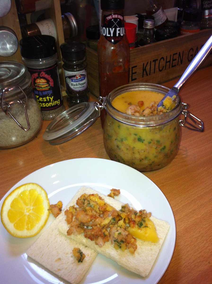 Just remembering that time we made <a href="/theribman/">mark gevaux</a> #holyfuck potted shrimp ⛪️👌👈 🍤