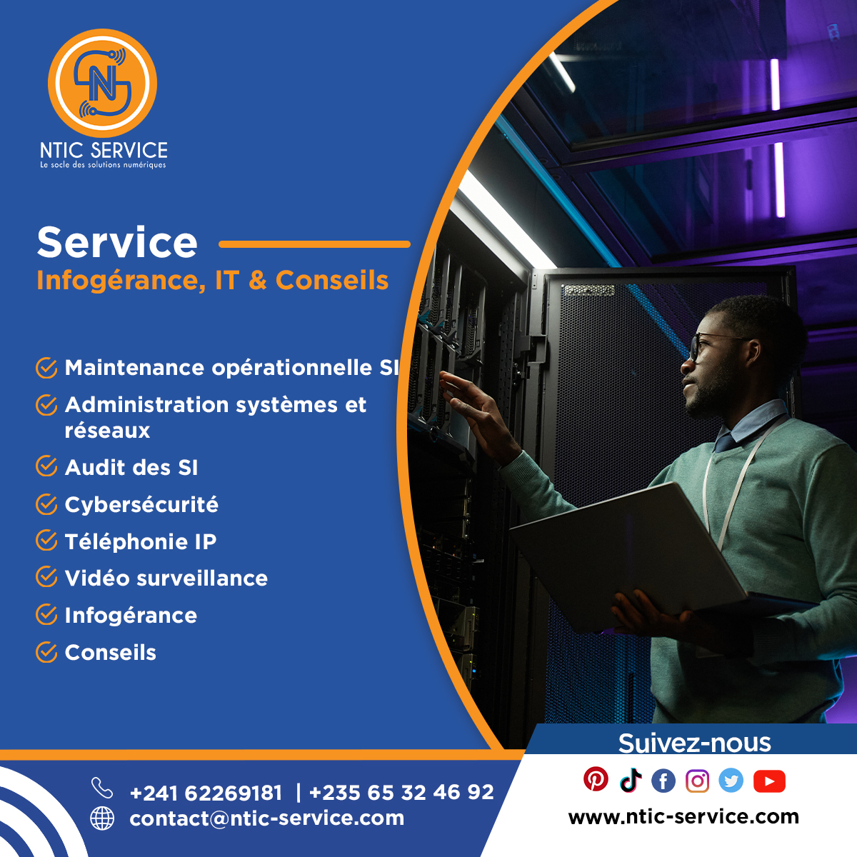 nticsert's tweet image. Simplifiez la gestion de votre informatique avec NTIC Service ! 

Découvrez nos services d'infogérance et de conseil IT en cliquant sur le lien ci-dessous :
ntic-service.com/infogerance-it…

#NTICService #infogérance #conseilIT