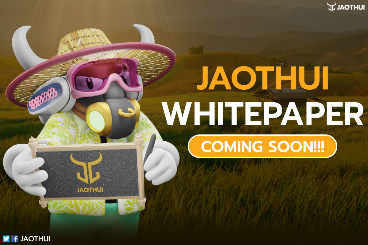 jaothui_nft's tweet photo. เตรียมพบกับ Whitepaper เวอร์ชั่นแรกของ JaothuiNFT ได้เร็วๆนี้🐃✨️

---------‐------------------------------------------------------

NFT BUFFALO PROFILE OVER OF ART "เจ้าทุย"🐃

#เจ้าทุย #Jaothui #NFT https://t.co/yxdvLUcugl