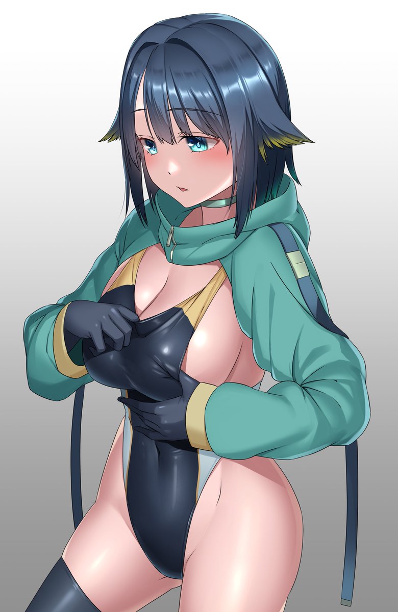 七海アヲノさんのナナちゃん線画をお借りして色塗ってみました
ナナちゃんカワイイ 