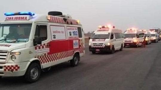 काठमाडौ भरी २४ घन्टा नै 102 मा कल गरेर Free Ambulance Service लिन सक्नु हुन्छ । यो सुबिधा प्रयोग गरे बापत कुनै शुल्क तिर्न पर्ने छैन ।