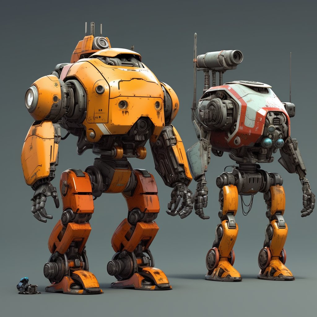 Using the titles of my Art Blocks projects as prompts on Midjourney: "mecha suits"