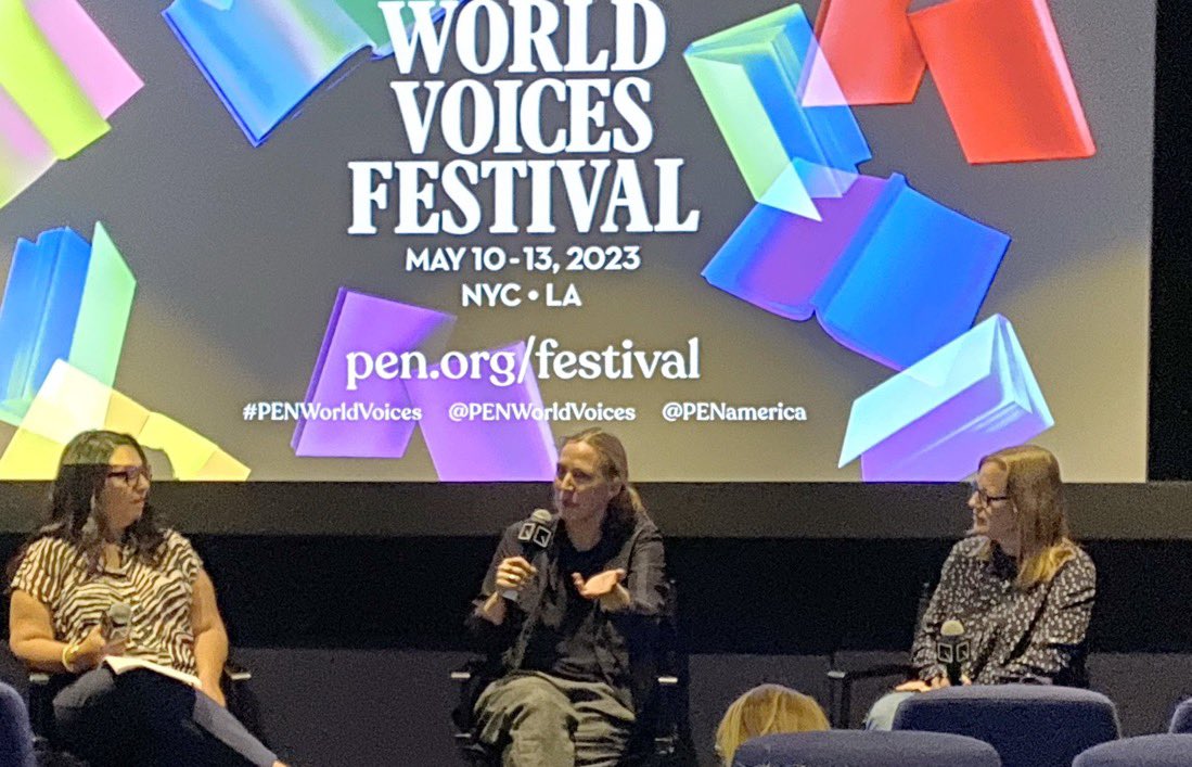 Great to spend last night in conversation with @BranchMiriam and @realsarahpolley about Women Talking @penworldvoices @quadcinema