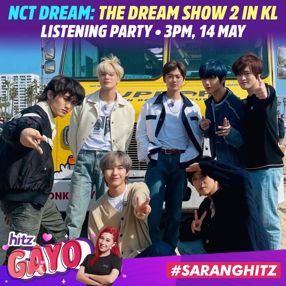 #NCTzens! 📣 @CalistaLeahLiew's giving you all things #NCTDREAM to celebrate the 2023 #NCTDREAM Tour The Dream Show 2 in KL and more on #HITZGayo ✨ 

Tune in at 3PM for everything you love about your bias! ❤ #NCTOnHITZ