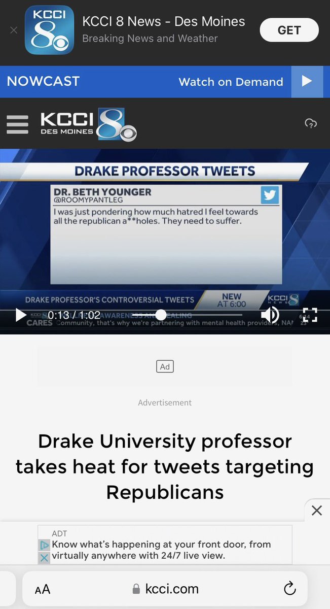 ReaganBuehler's tweet photo. .@DrakeUniversity’s honoring of Beth Younger, who believes all Republicans must suffer, with the Levitt Award at commencement displays its intolerance for Rs. Rather than condemn her hatred, Drake champions her divisiveness. It’s clear where admin stands on diversity of thought. https://t.co/IhT8PlX1dS