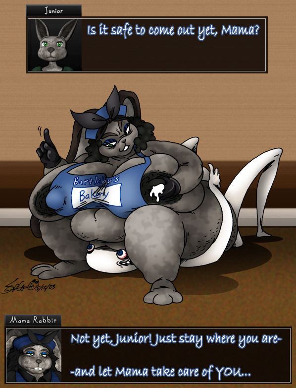 skeletal_boy's tweet photo. -Mother's Day-
Some mothers will do anything to protect their children... that or junior got a little too close to learning about mama's weird gentleman caller this time!
#DecoyTheSkeletalBoy #TheManFromTheWindow #MamaRabbit #MothersDay #YearOfTheRabbit #MILF #THICC https://t.co/SkJ4sO5cIe