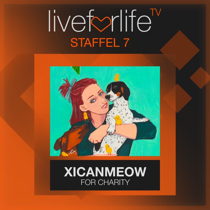 Ohne große Pause geht es nun auch schon los mit <a href="/xicanmeow/">Iken Marei Sturm</a>, der letzten Streamerin dieser Staffel!

Wir wünschen euch ganz viel Spaß!

▶️twitch.tv/liveforlifetv