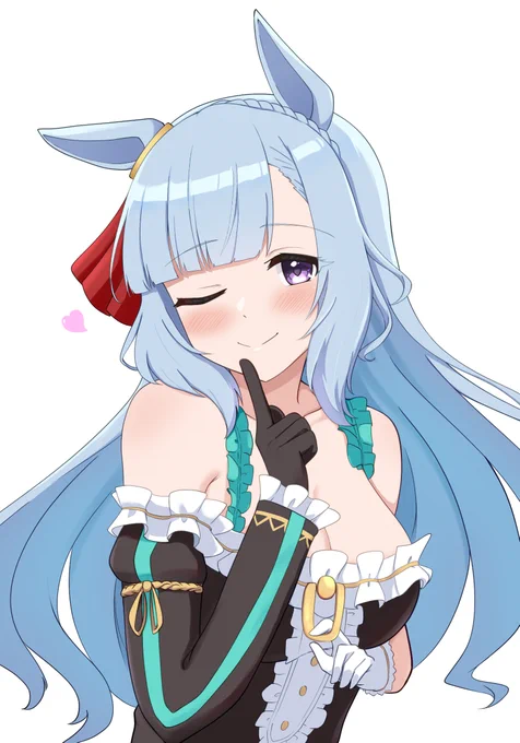 僭越ながらDENO氏のメジロアルダンさん描かせていただきました。(上半身だけです)